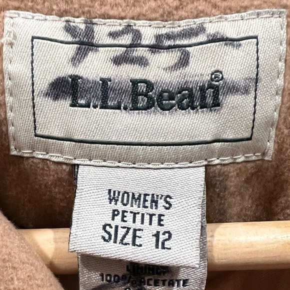 L.L. Bean Tan Women's Coat - Picture 3 of 3